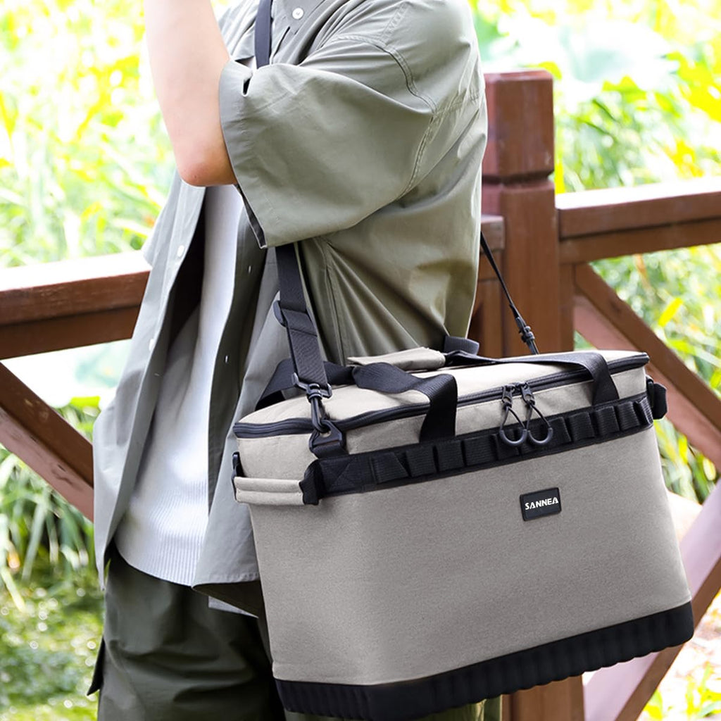 Thermal Lunch Bag Insulated Lunch Box Waterproof Leakproof Food Cooler Storage Tote For Work School Travel Picnic Hot And Cold Food, 26 L, BB-517 (Grey, 26 L) - image 6