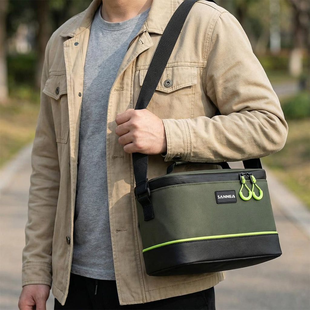 Lunch Bag 10 L, Insulated Thermal Cooler Tote, Water-Resistant Leak-Resistant Food Storage with Adjustable Strap for Work, School, Picnic and Travel, BB-559 - image 6