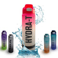 Sports Water Bottle 1L BPA-Free Leakproof with Carry Handle for Gym, Fitness, Yoga, School and Travel (Pink and Grey) - image 1