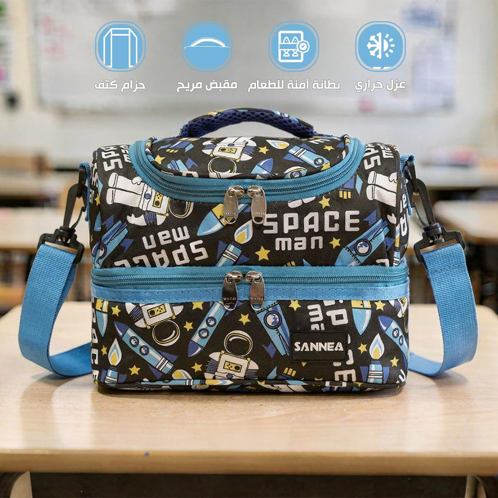 Insulated Lunch Bag 7L Thermal Cooler Tote, Waterproof Leakproof Reusable Lunch Box Carrier for Work School Picnic Travel, BB-541 (Blue) - image 2