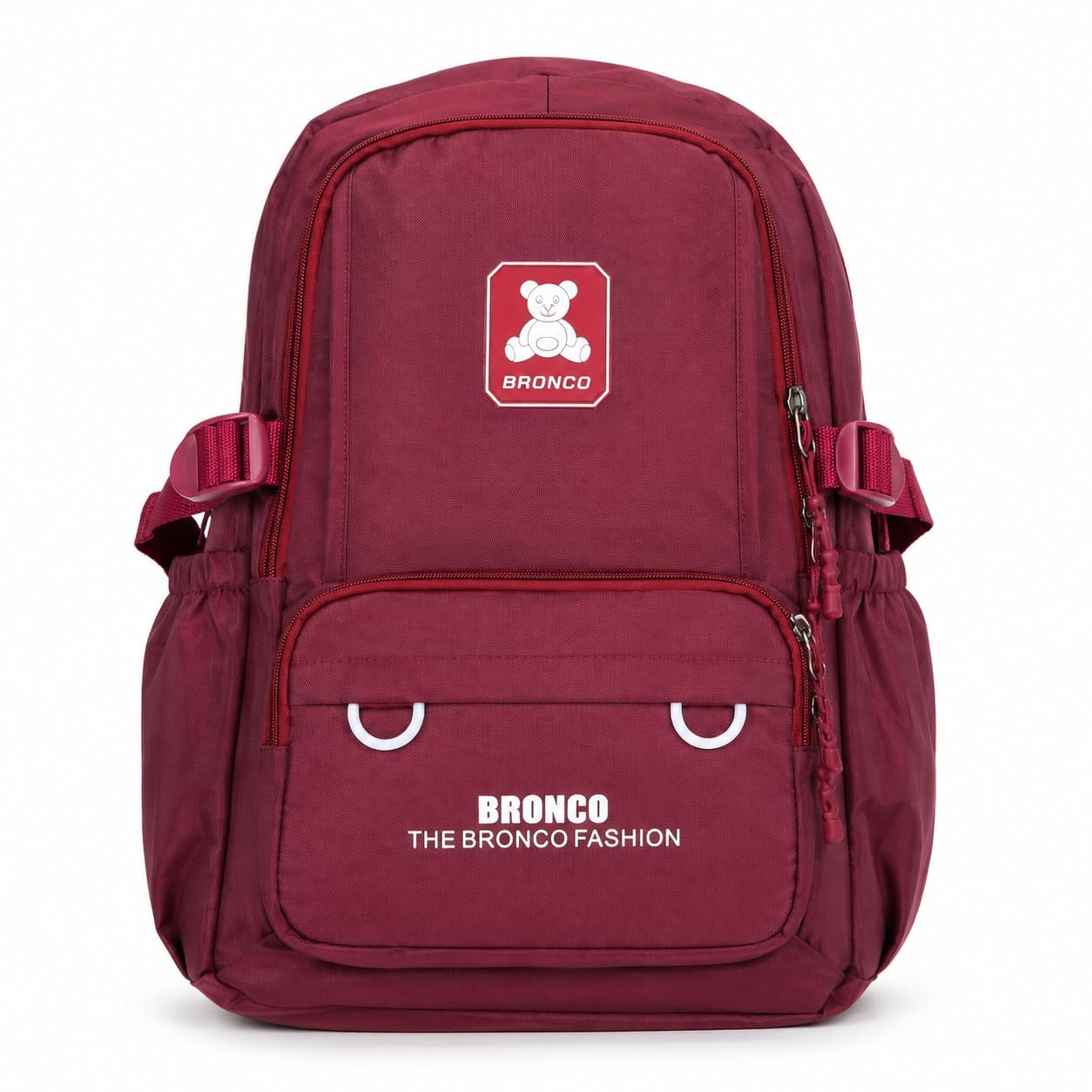 School Backpack for Boys, Large Capacity Lightweight Nylon Bookbag with Multiple Pockets, Wear-Resistant Breathable Student Bag for Daily School and Travel, Red - image 1