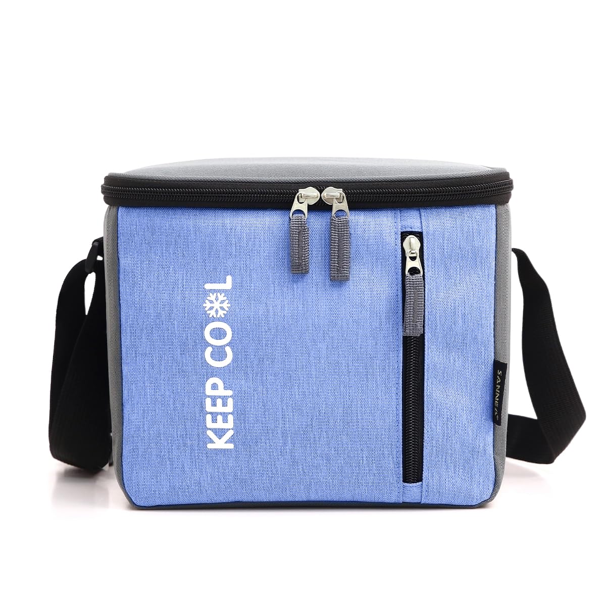 Insulated Lunch Bag 16L, Thermal Cooler Tote with Leak-Resistant Lining for Hot and Cold Food, Reusable Meal Carrier for Work, School, Picnic and Travel, BB-526, Light Blue - image 1