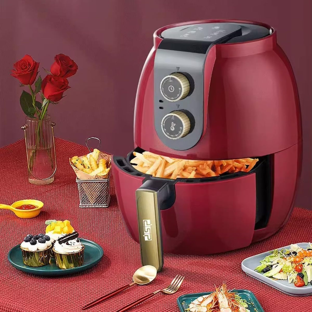 Air Fryer 2.6L, 1300W Electric Hot Air Fryer with Adjustable Temperature, 30-Minute Timer, Non-Stick Basket, Auto Shut-Off and 3-Piece Accessory Set, KB2073 - image 6