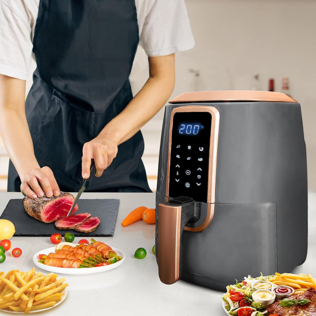 Air Fryer 6L, 1600W Digital Air Fryer with 6 Cooking Programs, Non-Stick Basket and Digital Control Panel for Frying, Roasting and Baking, ST.6/29G - image 6