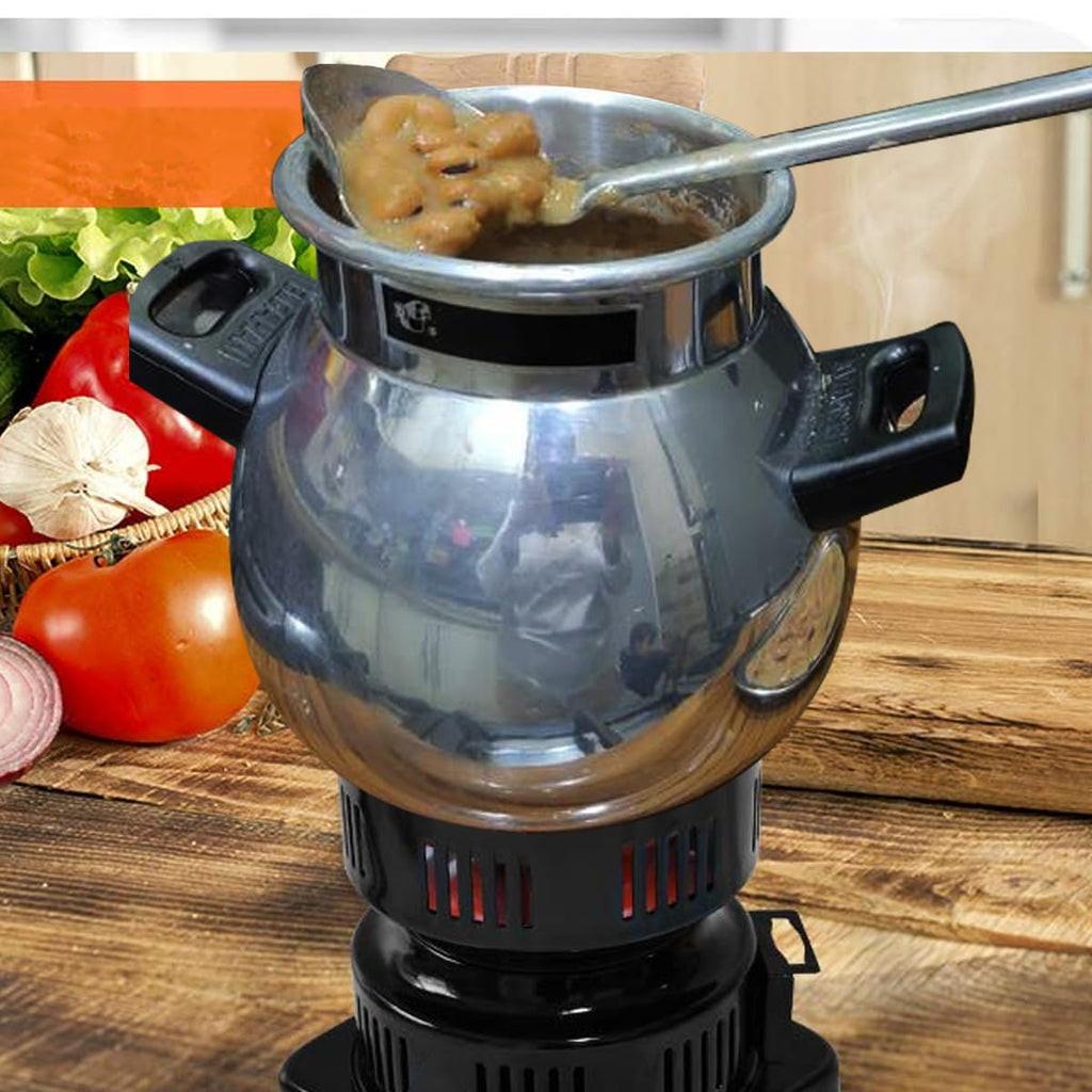 Charcoal Starter Electric 1000W 220V Burner Heater Stove Coal Lighter with Removable Tray and Handle for BBQ Camping Outdoor Cooking Black - image 7