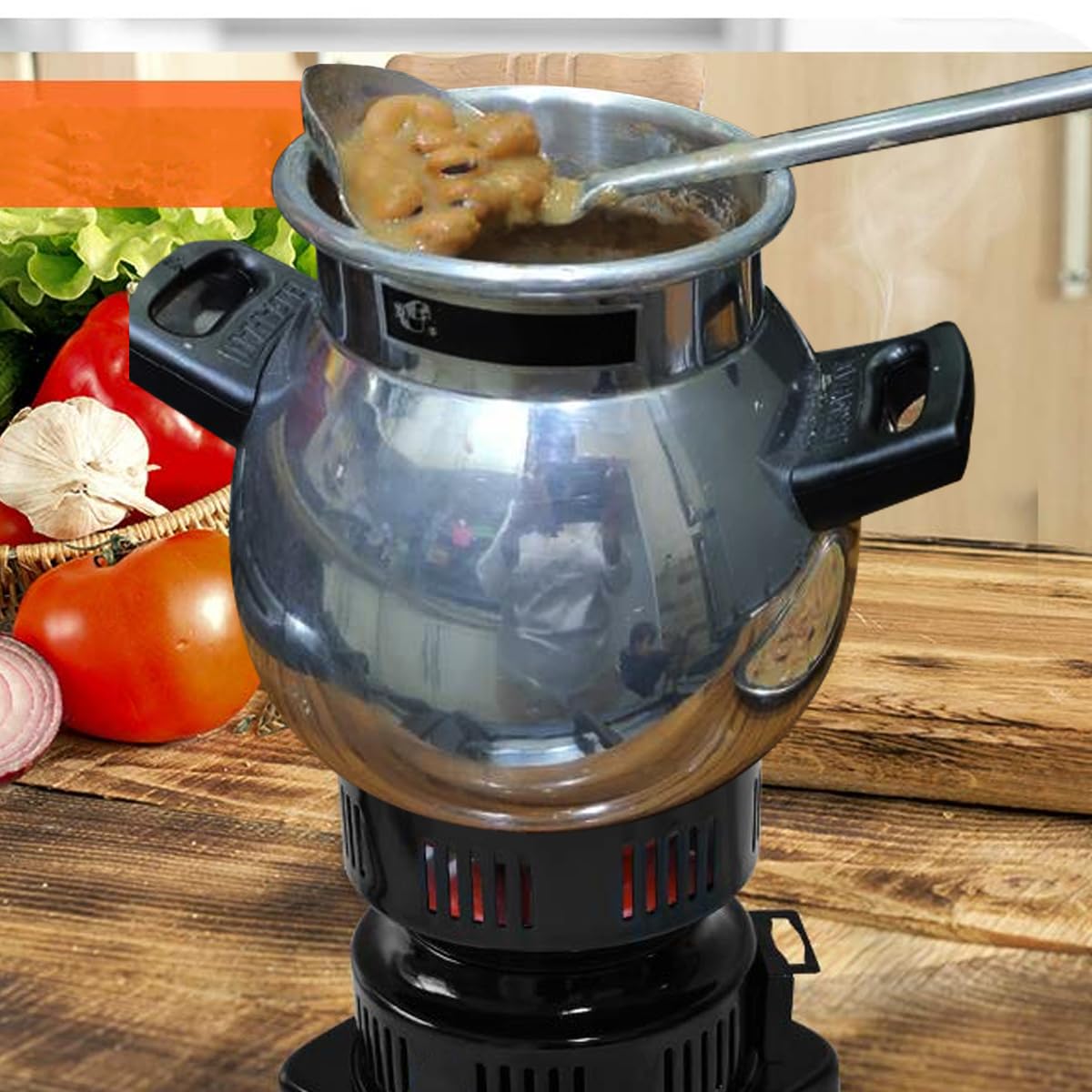 Charcoal Starter Electric 1000W 220V Burner Heater Stove Coal Lighter with Removable Tray and Handle for BBQ Camping Outdoor Cooking Black - image 7