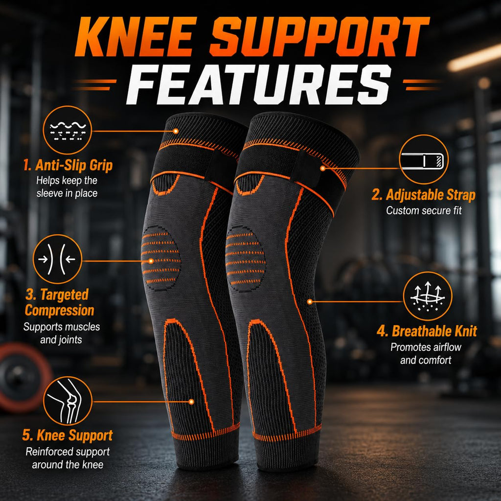 Knee Support Sleeve with Artemisia Argyi, Adjustable Breathable Non-Slip Thermal Knee Warmer Pad for Men and Women, Walking, Standing and Light Activity, Black, SBK-4674 - image 3