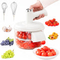 Vegetable Peeler 2 in 1 with Manual Egg Whisk, Multifunctional Handheld Kitchen Tool for Fruit Peeling, Eggs, Batter Mixing and Food Preparation, T-1280 - image 1
