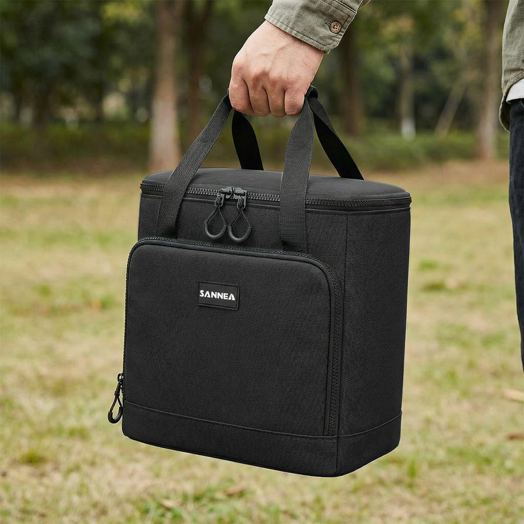 Insulated Lunch Bag 18L, Large Thermal Cooler Tote with Leak-Resistant Lining for Hot and Cold Food, Reusable Meal Bag for Work, School, Picnic and Travel, BB-563, Black - image 6