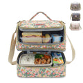 Insulated Lunch Bag 11L Thermal Cooler Tote, Waterproof Leak-Resistant Lunch Box Carrier for Work School Picnic Travel, BB-549 (Liberty Floral) - image 1