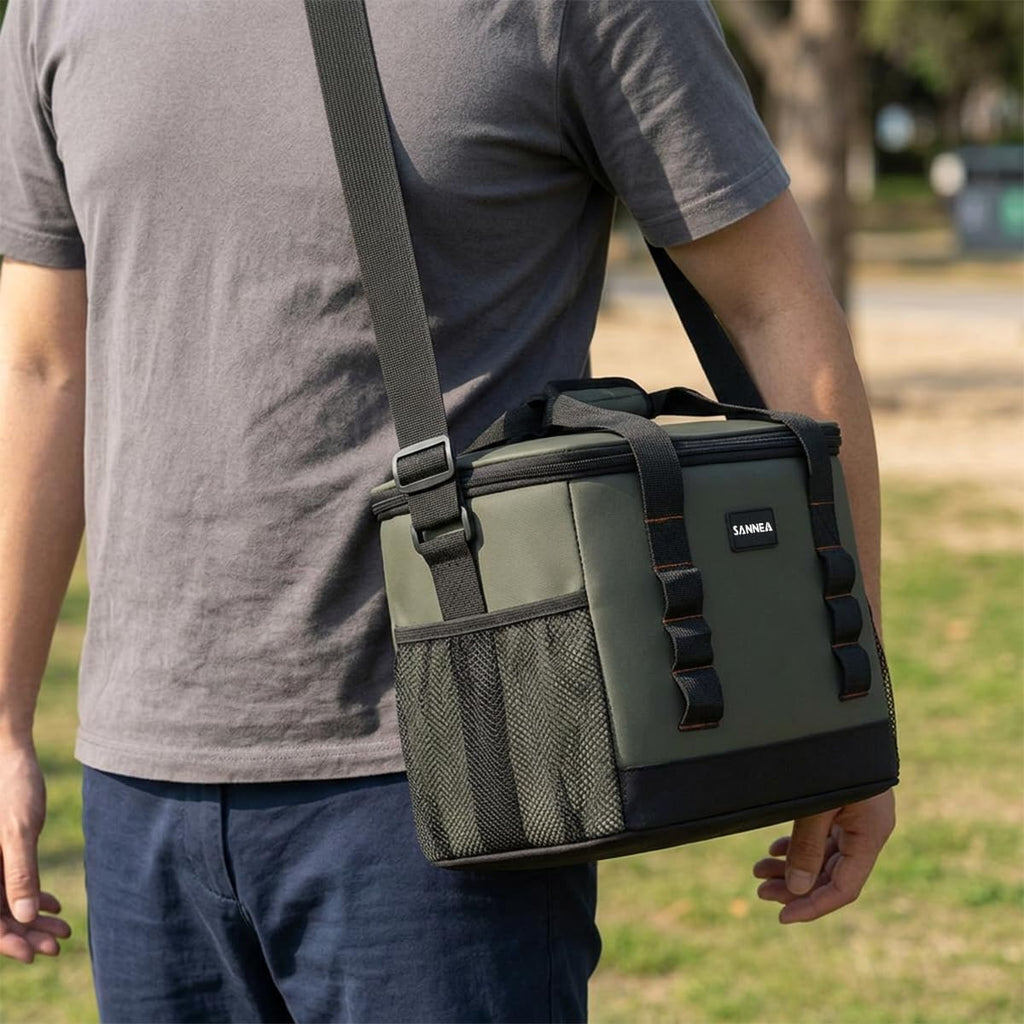 Lunch Bag, Insulated Lunch Bag 12L, Thermal Lunch Box Cooler Bag, Waterproof Leakproof Food Storage Tote for Hot and Cold Meals, Work, School, Travel and Picnic, hanso, BB-565 (Green) - image 6