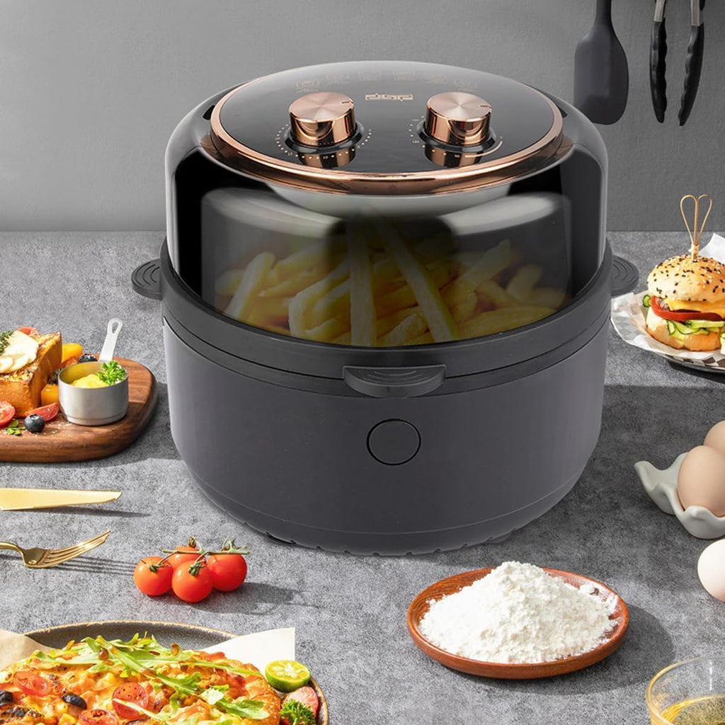 Air Fryer 5.5 L Digital Oilless Fryer, 1350 W Hot Air Cooker with 360° Thermal Cycle, Adjustable Temperature, Auto Timer Shut Off, 3-Piece Accessories Set, KB-2122 - image 7