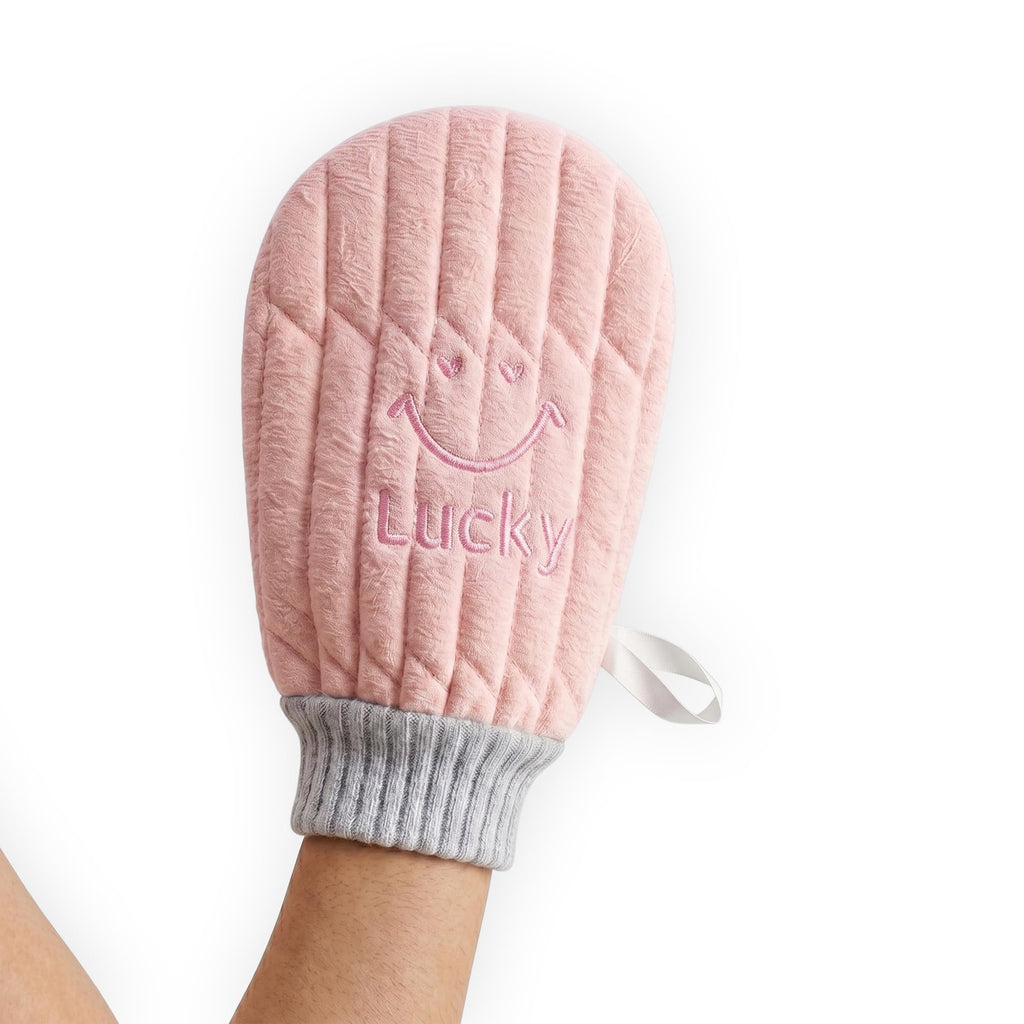 Body Loofah Shower Mitt, lightweight, for Gym Travel Work Home Bathroom, Pink - image 1