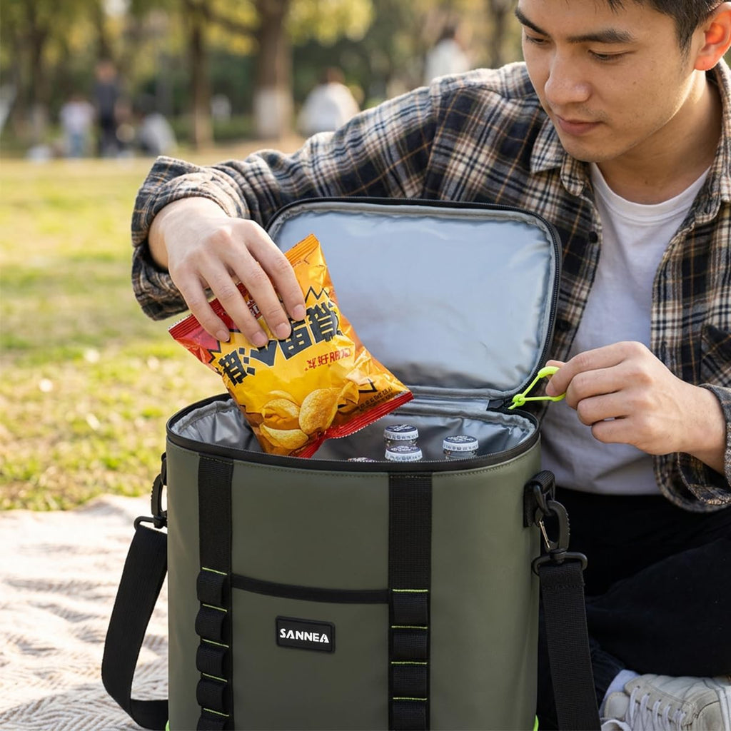 Lunch Bag 12L Insulated Thermal Cooler Tote, Waterproof Leakproof Reusable Food Storage Bag for Work School Picnic Travel, BB-558 - image 5