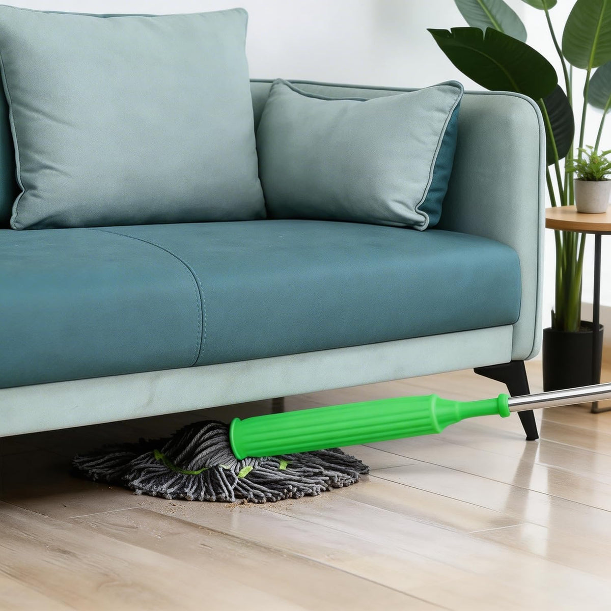 Microfiber Floor Mop, 360° Rotating Flat Mop with Stainless Steel Handle for Wet and Dry Cleaning, Tile, Marble, Laminate, Home and Office - image 2