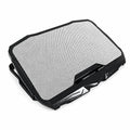 Laptop Cooling Pad with 4 Quiet Fans, USB-Powered Notebook Cooler Stand with LED Light, 7-Level Adjustable Height and Dual USB Ports for Gaming, Study and Office, ZR750, White - image 1