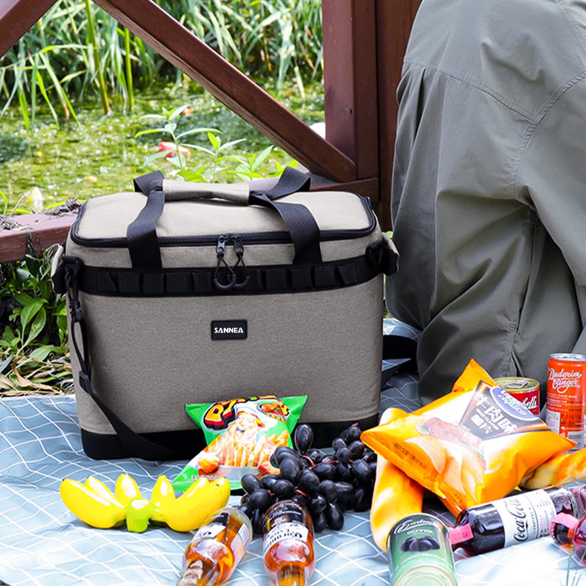 Thermal Lunch Bag Insulated Lunch Box Waterproof Leakproof Food Cooler Storage Tote For Work School Travel Picnic Hot And Cold Food, 26 L, BB-517 (Grey, 26 L) - image 7