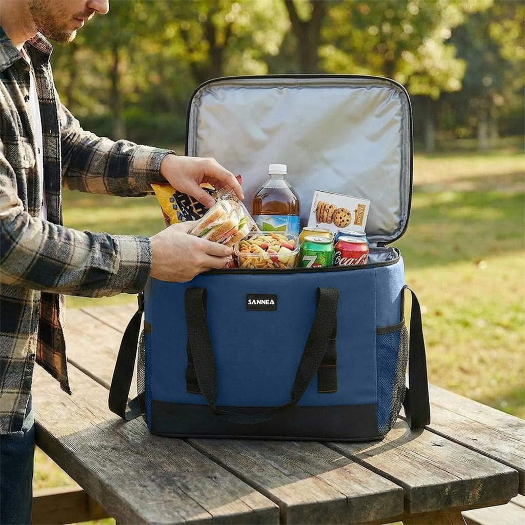 Lunch Bag hanso Insulated Thermal Cooler Tote 19L, Waterproof Leakproof Food Storage for Hot and Cold Meals, Lunch Box Bag for Work, School, Travel, Picnic, BB-566 (Blue) - image 5