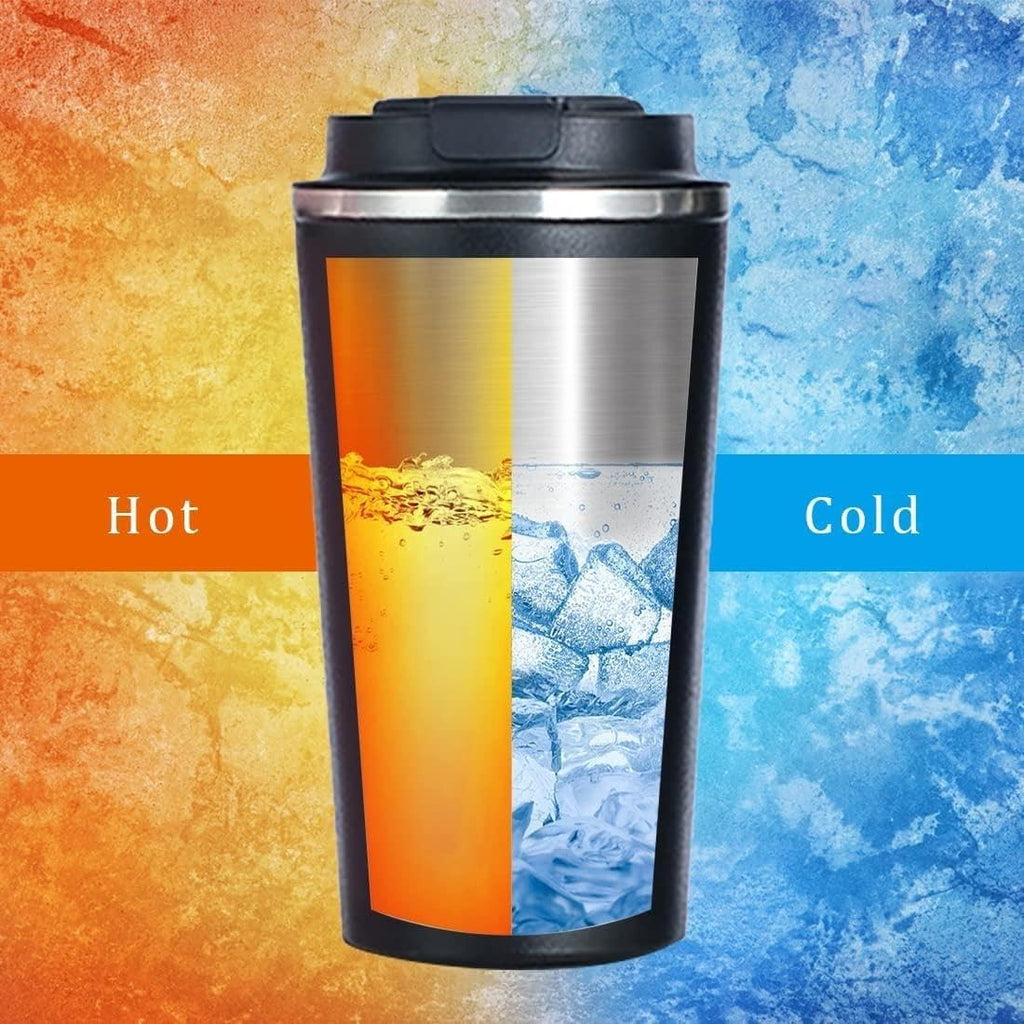 Travel Mug 520ml, Stainless Steel Thermal Coffee Cup with Suction Base and Leak-Resistant Lid for Hot and Cold Drinks, Office, Home and Car, White - image 4