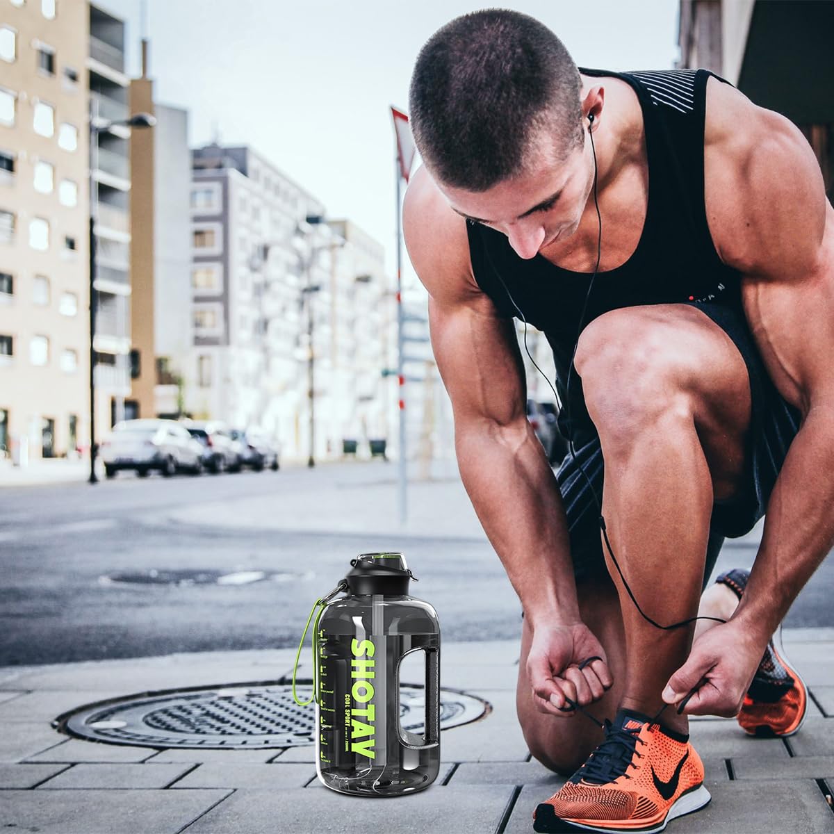 hanso Water Bottle, BPA-Free, Leak-Proof, and Time Marker for Fitness, School, and Outdoor Adventures, 1500 ML - image 7