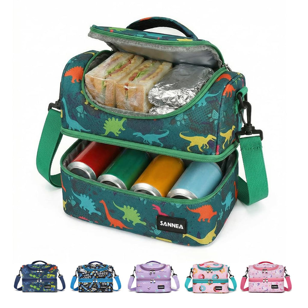 Lunch Bag 7 L, Insulated Thermal Cooler Tote, Waterproof Leakproof Reusable Food Carrier for Hot and Cold Meals, Work, School, Picnic and Travel, BB-541 (Green) - image 1