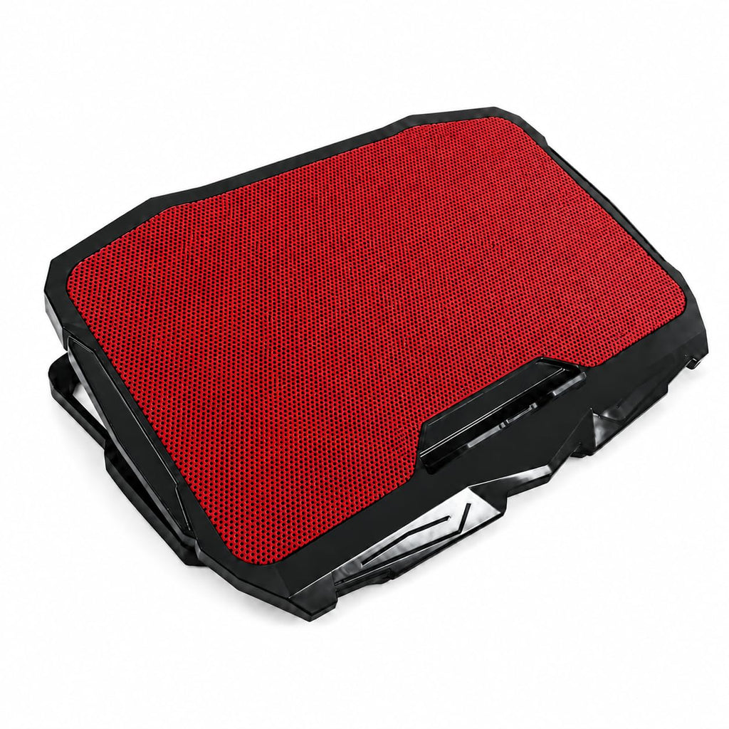 Laptop Cooling Pad with Fan, USB Powered Notebook Cooler Stand with Quiet Airflow and LED Light for Desk, Home Office, Study and Gaming, ZR750 (Red) - image 1