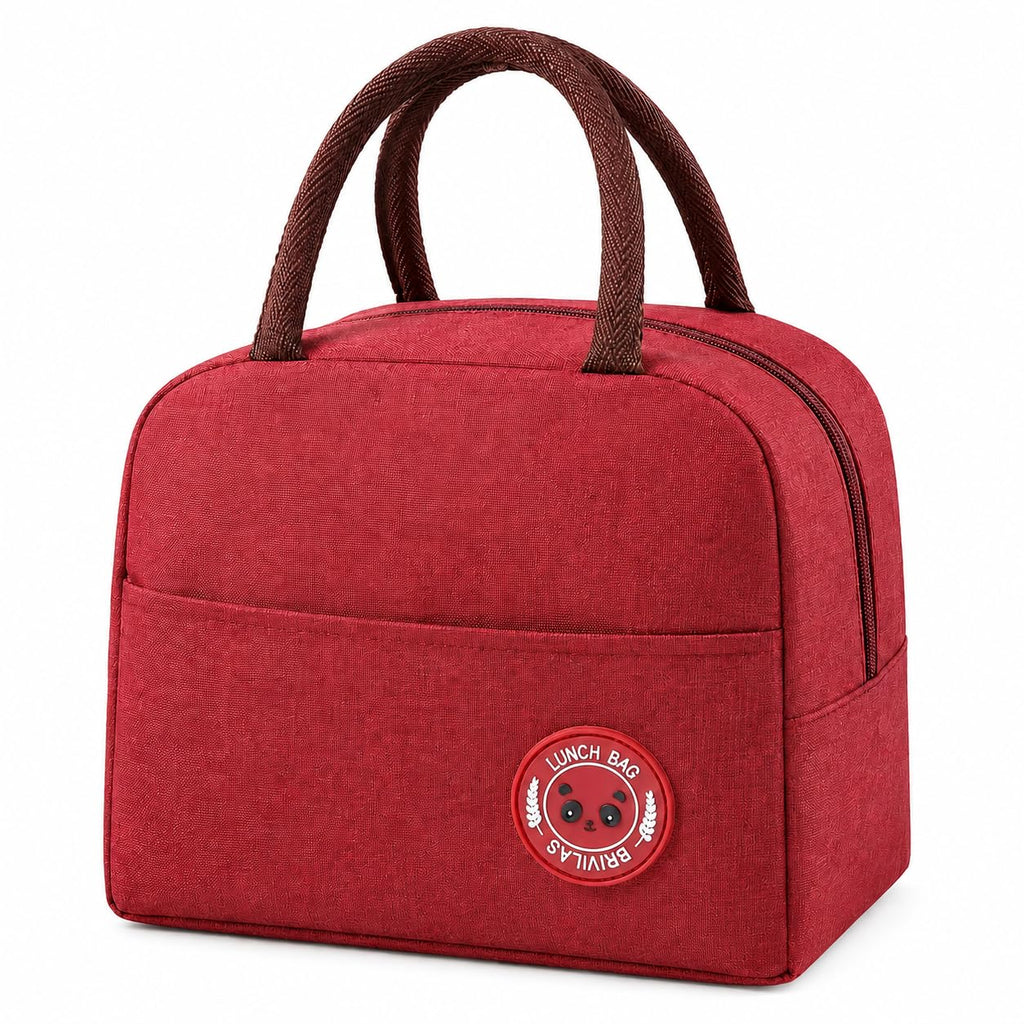 Lunch Bag 1.5L, Insulated Thermal Cooler Tote, Leak-Resistant Foldable Food Storage Bag for Work, School, Office, Beach, Travel and Picnic, Red - image 1