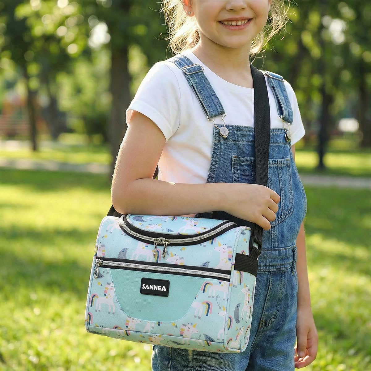 Insulated Lunch Bag 7L, Thermal Food Cooler Tote with Leak-Resistant Lining, Reusable Lunch Box Carrier for Work, School, Picnic and Travel, BB-546 (Unicorn) - image 6