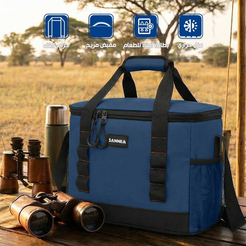 Insulated Lunch Bag 19L Thermal Cooler Tote, Waterproof Leakproof Large Lunch Box Bag for Hot Cold Food Storage, Work School Picnic Travel, BB-566 (Blue) - image 2