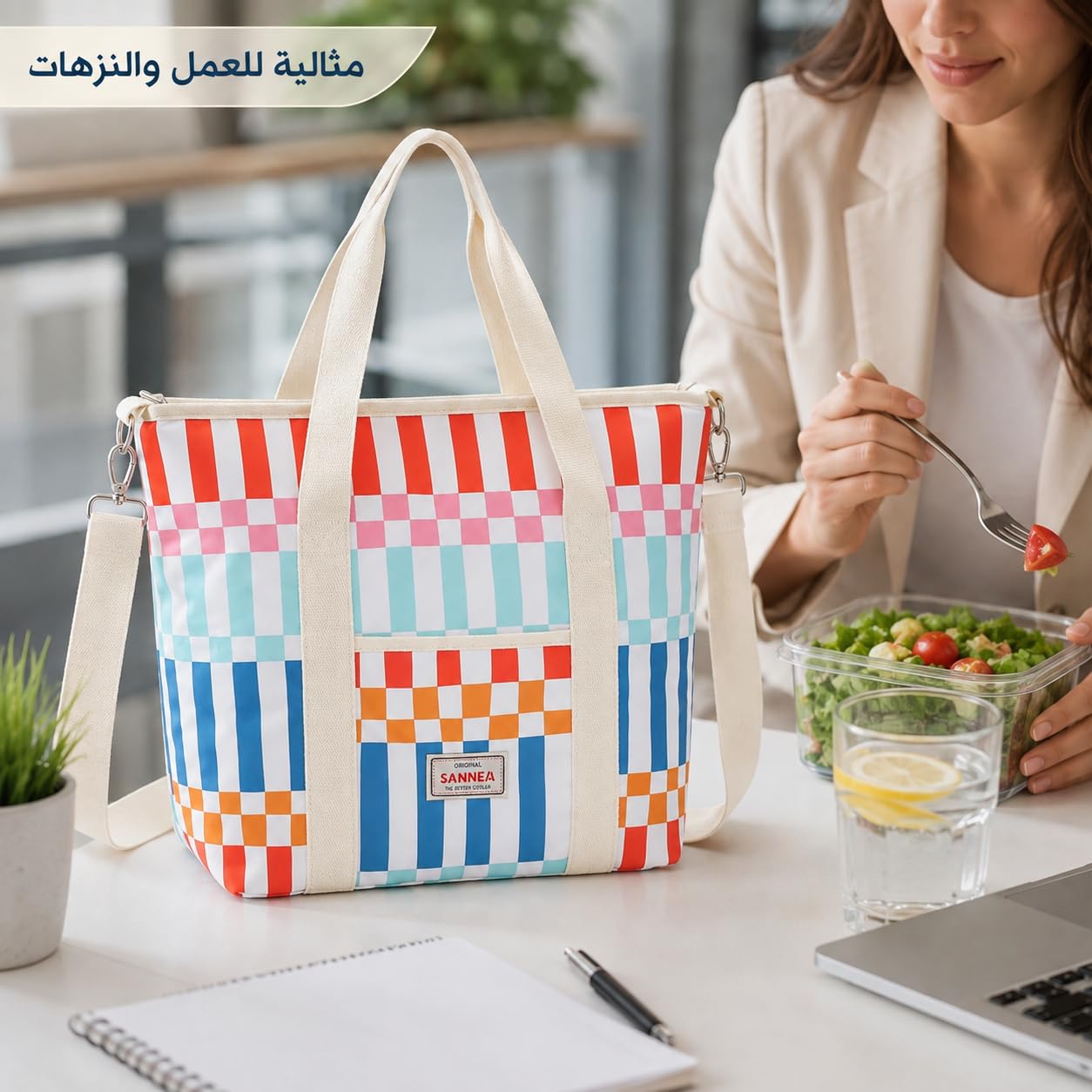 Insulated Lunch Bag 29L, Large Thermal Cooler Bag, Leak-Resistant Lining, Water-Resistant Polyester Food Carrier for Work, Office, School, Picnic and Travel, BB-551 - image 6