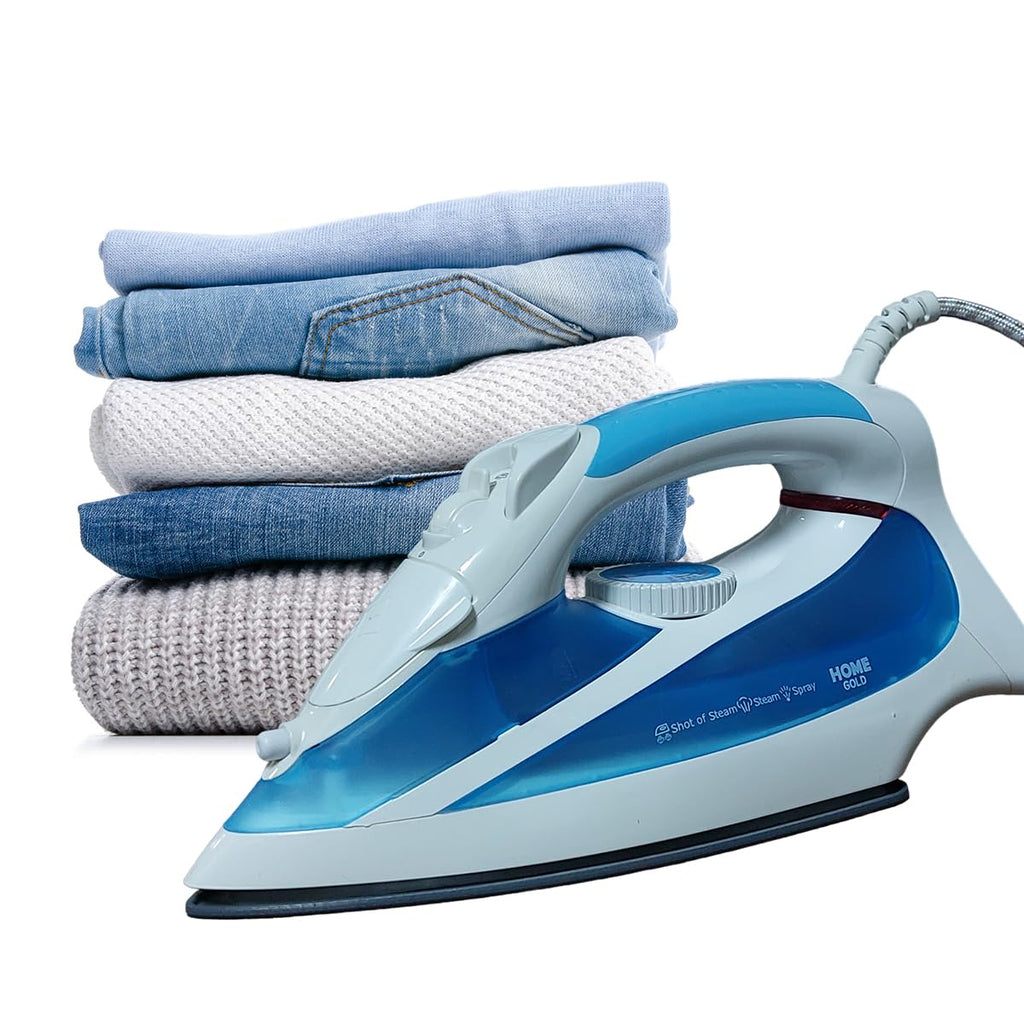 Steam Iron 2600W Ceramic Soleplate With Spray & Variable Steam Control – Rapid Heat, Dual Modes, Anti-Drip & Safety Features For Effortless Ironing HG-2058(Blue) - image 1