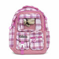 School Backpack for Nursery and Daily Use, Multi-Pocket Student Bookbag for Day Trips, Activities and Everyday Essentials, Plaid (Pink) - image 1