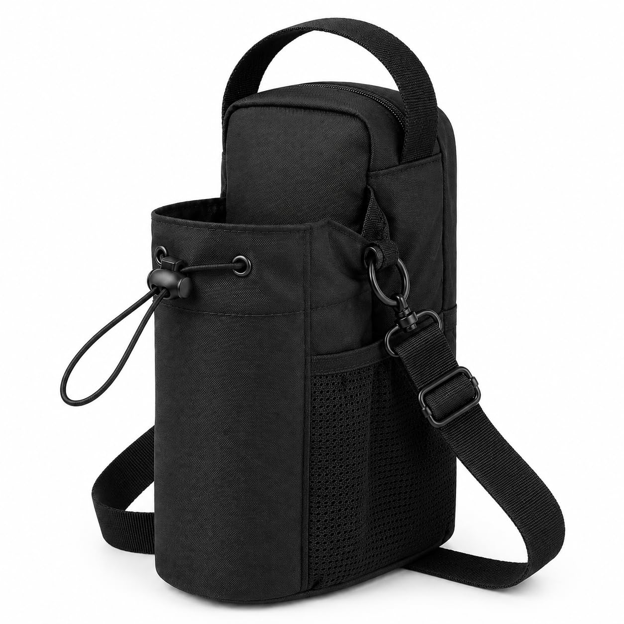 Water Bottle Bag with Magnetic Holder, Heavy-Duty Gym Bottle Carrier with Shoulder Strap, Phone and Keys Pockets for Men and Women, BB-607 - image 1