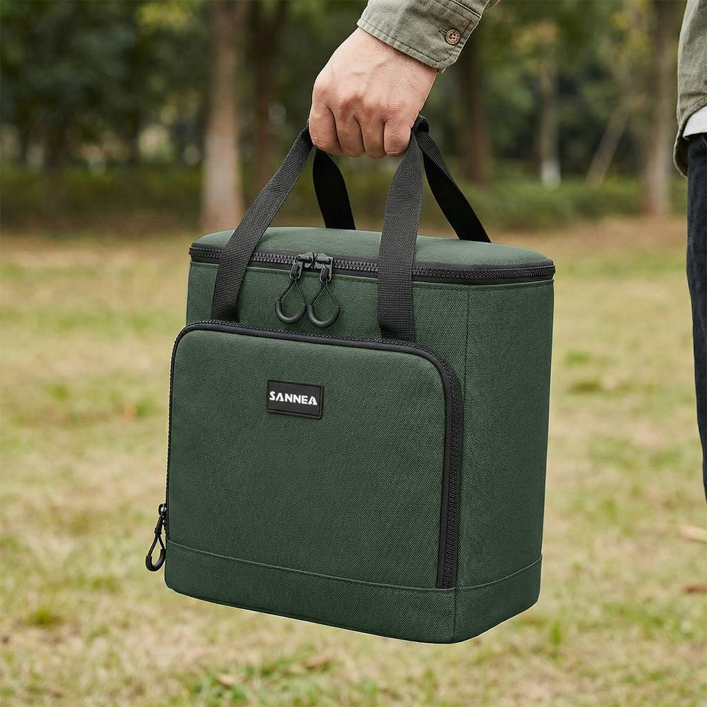 Insulated Lunch Bag 18L Thermal Cooler Tote, Waterproof Leakproof Large Food Storage Bag for Hot Cold Meals Work School Picnic Travel, BB-563 (Green) - image 6