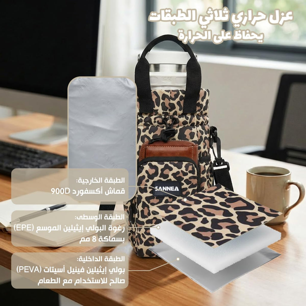 Insulated Lunch Bag 1.5L, Compact Thermal Cooler Tote with Leak-Resistant Lining for Lunch Containers, Snacks, Work, School, Picnic and Travel, BB-532, Tiger - image 5