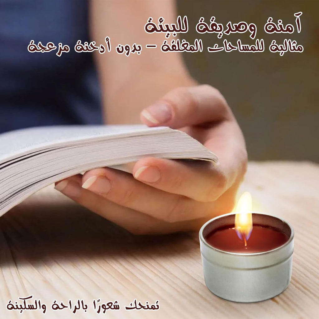 Scented Candle – Soy Wax Aromatherapy Tin with Lid, Long Lasting Home Fragrance for Bedroom, Bath, Spa, Yoga, Travel Gift for Women (Chocolate) - image 5