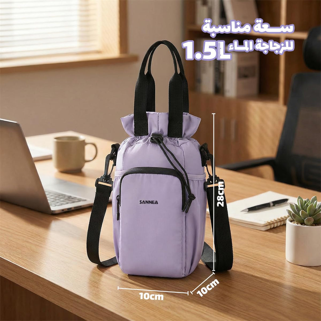 Cooler Bag, Lunch Bag Thermal Insulated 1.5L, Waterproof Leakproof Food Cooler Bag for Lunch Containers, Reusable Storage Tote for Office, School, Travel And Picnic, BB-532 (purple) - image 3