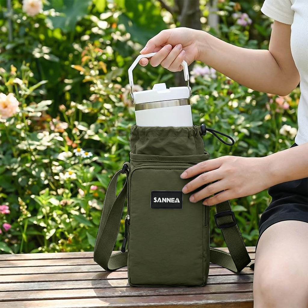 Insulated Lunch Bag 1L Thermal Cooler Tote, Waterproof Leakproof Small Lunch Box Bag for Work School Travel Picnic, BB-533 (Green) - image 6