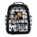 School Backpack for Nursery and Daily Use, Multi-Pocket Student Bookbag for Day Trips, Activities and Everyday Essentials, Plaid - image 1