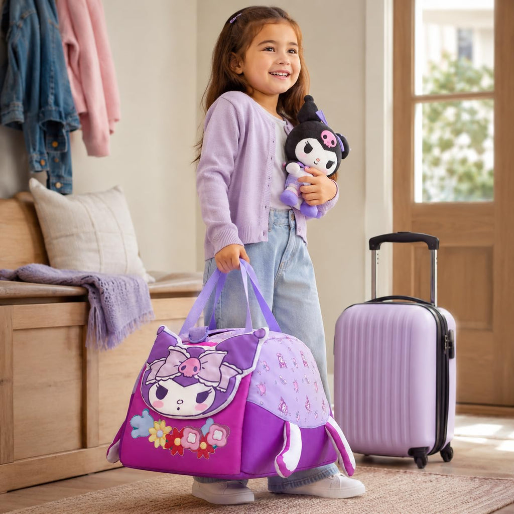 Duffle Bag 10L for Kids, Travel and School Holdall with Adjustable Shoulder Strap, Carry Handles and Zip Closure for Nursery, Sports, Sleepovers and Weekend Trips, BB-616, Cute - image 7