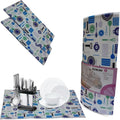 Microfiber Cleaning Cloth, Super Absorbent Quick-Dry Reusable Kitchen Towel for Glass, Car, Countertops, Dishes and Home Cleaning, Blue - image 1