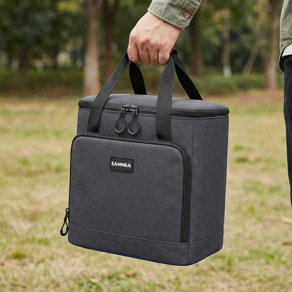 Lunch Bag 18 L, Insulated Thermal Cooler Tote, Waterproof Leakproof Food Storage for Hot and Cold Meals, Work, School, Picnic and Travel, BB-563 (Grey) - image 6