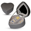 Jewelry Travel Case Organizer Small Jewelry Box with Mirror - Portable PU Leather Storage for Rings, Earrings and Necklaces - Compact Travel Organizer for Women, Grey - image 1