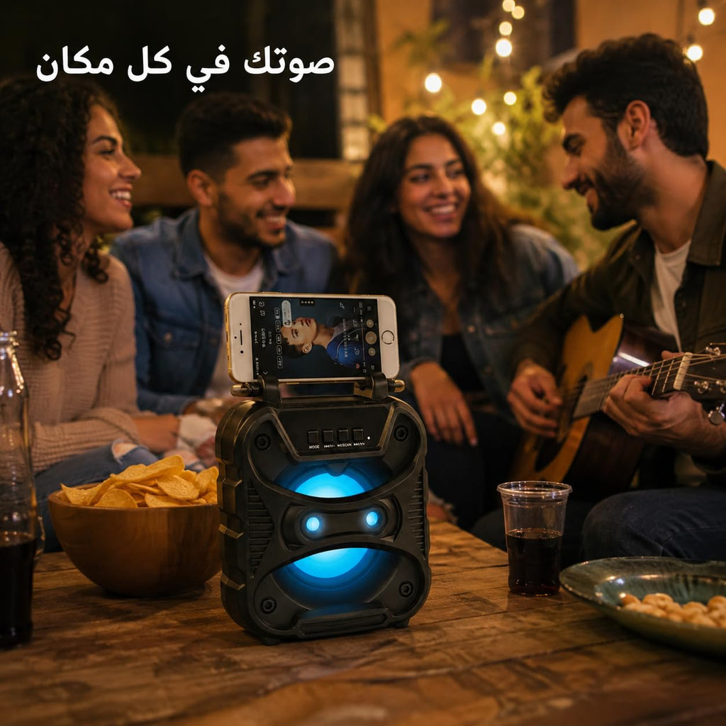 Portable Bluetooth Speaker, Wireless Mini Speaker with USB Flash and Memory Card Support, Input for Smartphones, Music and Games, ZR-240S, Black - image 6