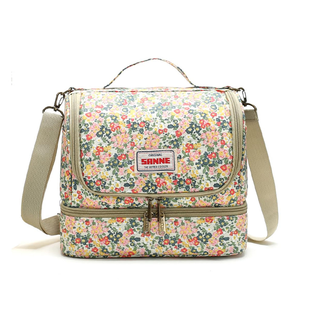 Lunch Bag 11 L, Insulated Thermal Cooler Tote, Waterproof Leak-Resistant Food Storage with Wide Opening for Work, School, Picnic and Travel, BB-549 (Liberty Floral) - image 1