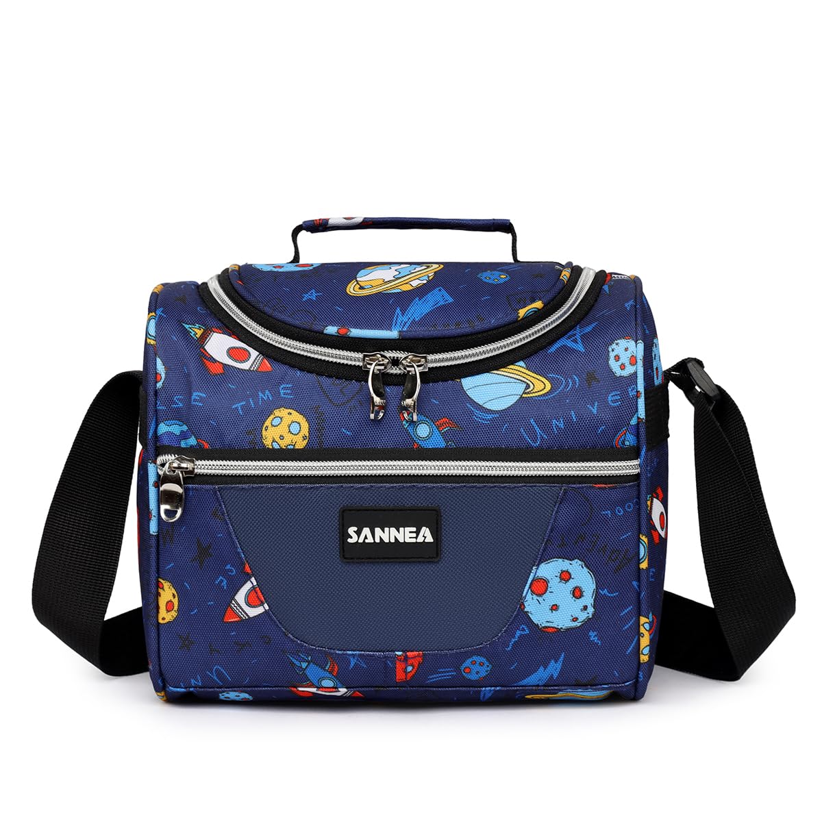 Insulated Lunch Bag 7L Thermal Food Cooler, Waterproof Leakproof Lunch Tote for Hot Cold Meals Work School Picnic Travel, BB-546 (Space) - image 1
