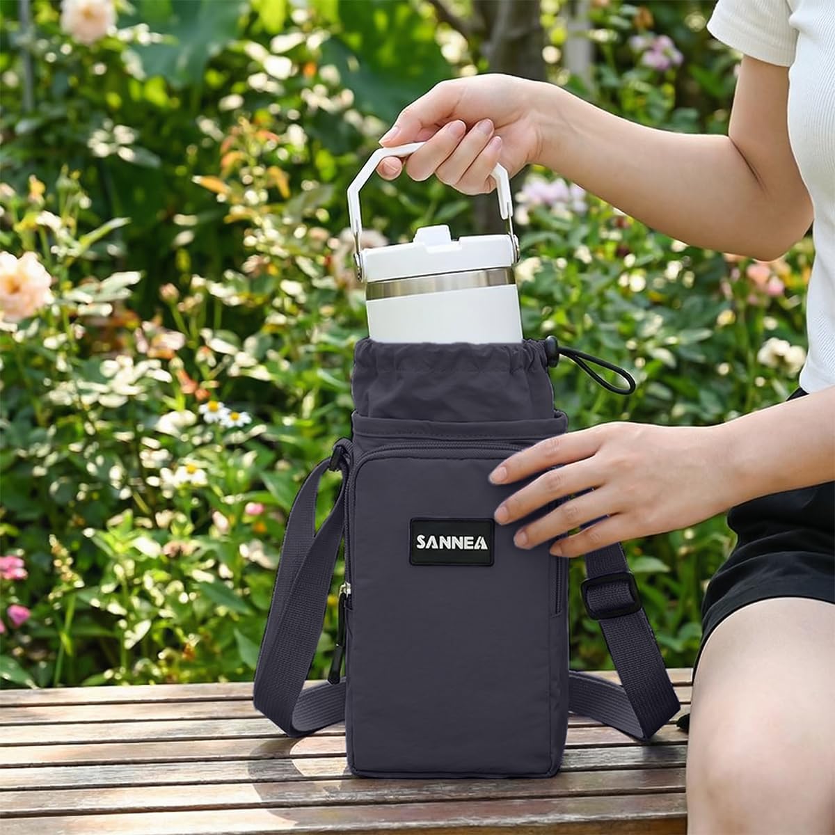 Insulated Lunch Bag 1L Thermal Cooler Tote, Waterproof Leakproof Small Lunch Box Bag for Work School Travel Picnic, BB-533 (Grey) - image 6