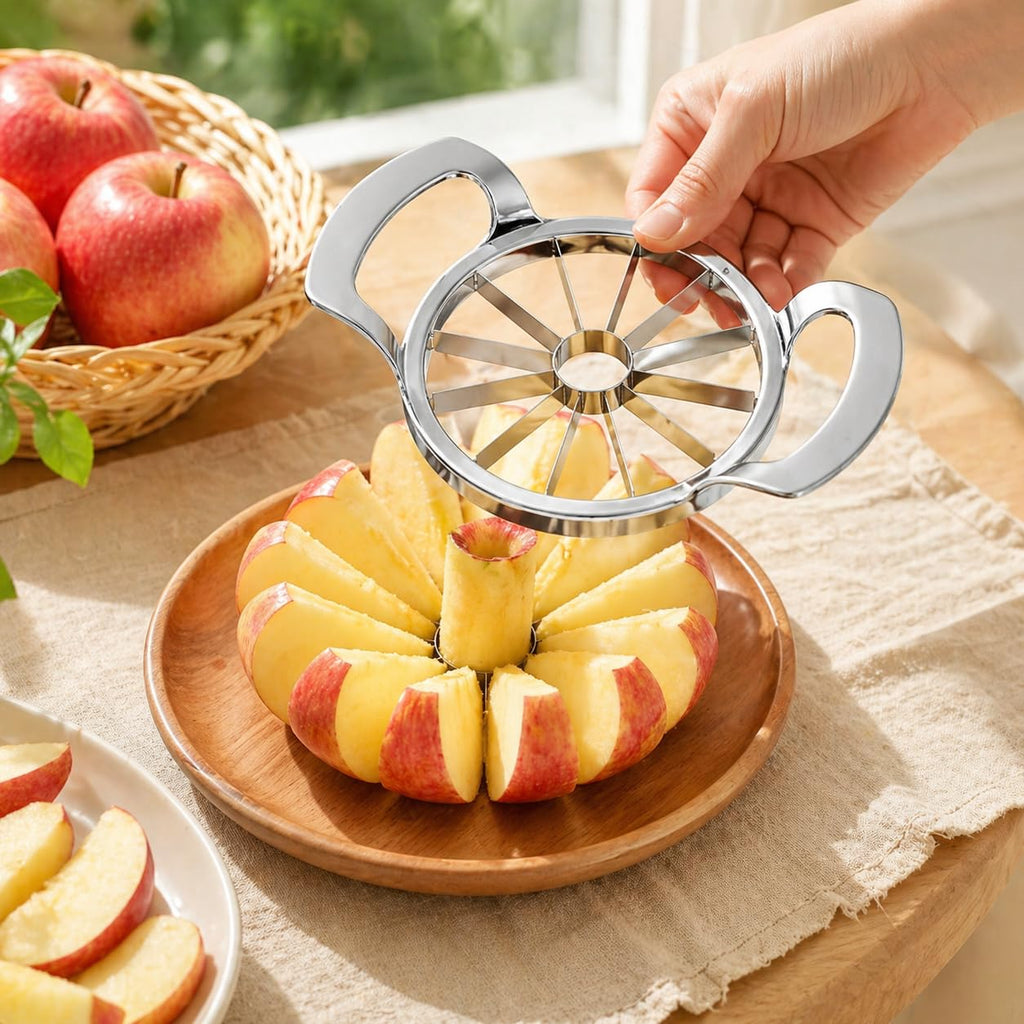 Apple Slicer Stainless Steel Manual Cutter 12-Slice Corer Multi-Purpose Fruit Vegetables Kitchen Gadget XE-47 - image 8