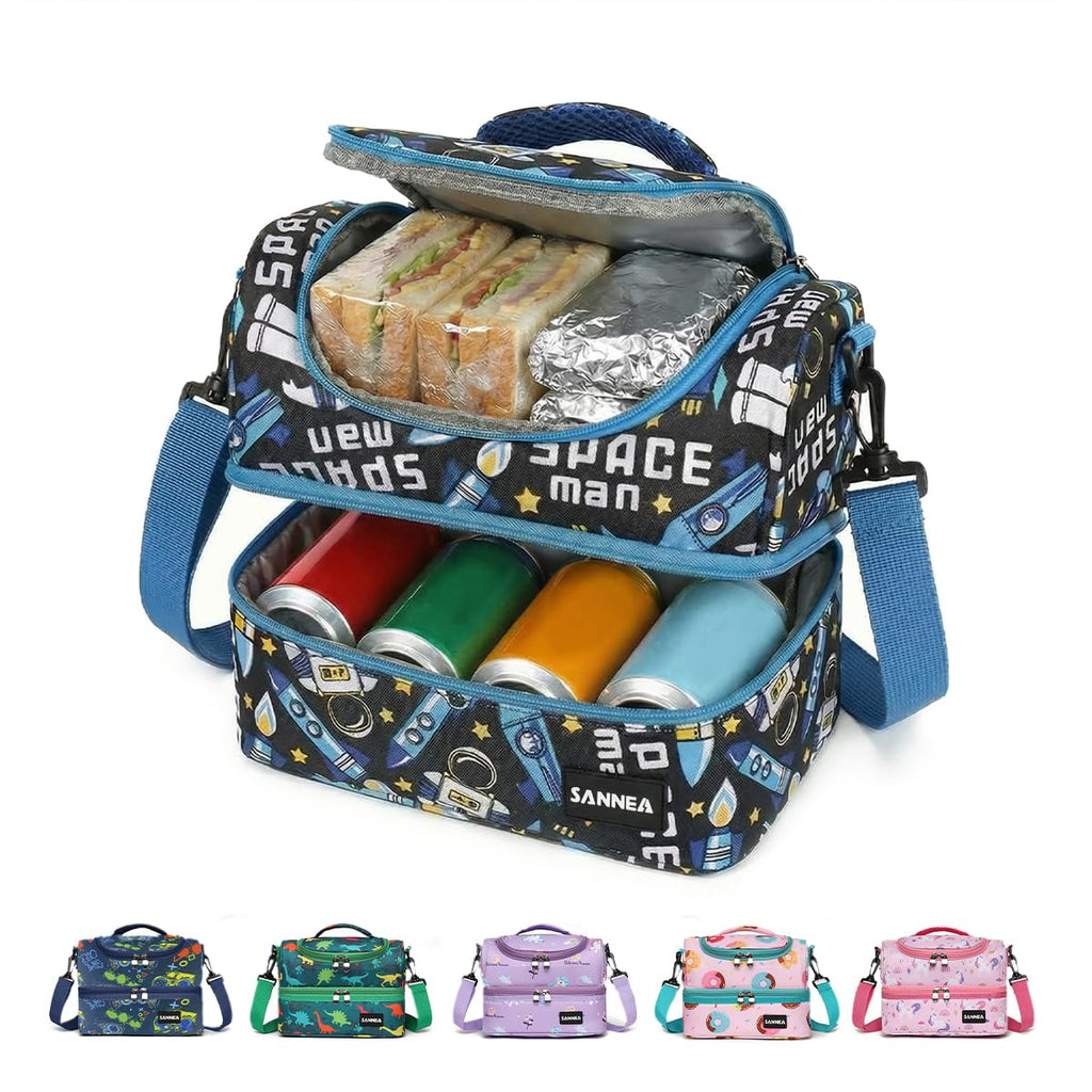 Insulated Lunch Bag 7L Thermal Cooler Tote, Waterproof Leakproof Reusable Lunch Box Carrier for Work School Picnic Travel, BB-541 (Blue) - image 1