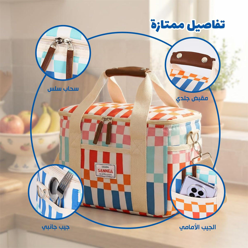 Lunch Bag 15 L, Insulated Thermal Cooler Tote, Waterproof Leakproof Food Storage for Hot and Cold Meals, Work, School, Picnic and Travel, BB-553 - image 5